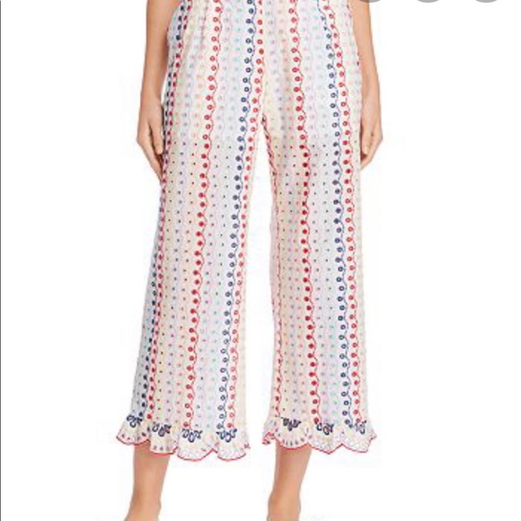 Red carter eyelet pants Clearance